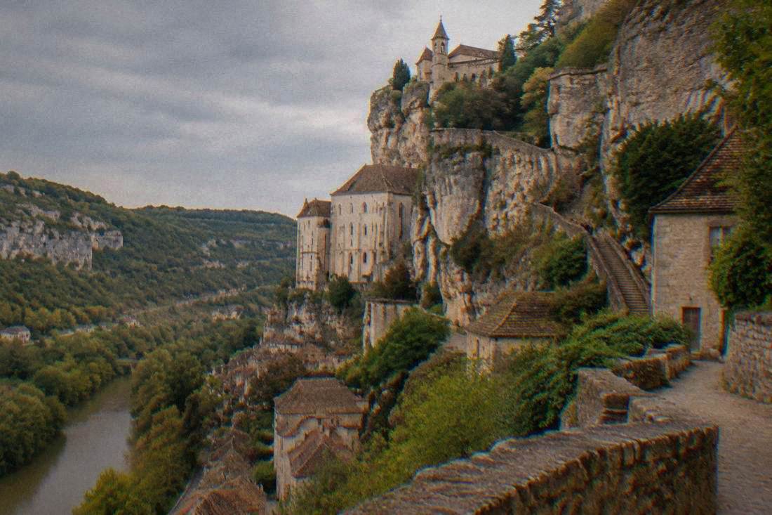 Rocamadour clinging to its cliff